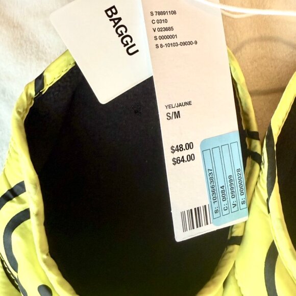 NWT Baggu Urban Outfitters Exclusive Happy Puffy Slipper Size S/M - Picture 5 of 7